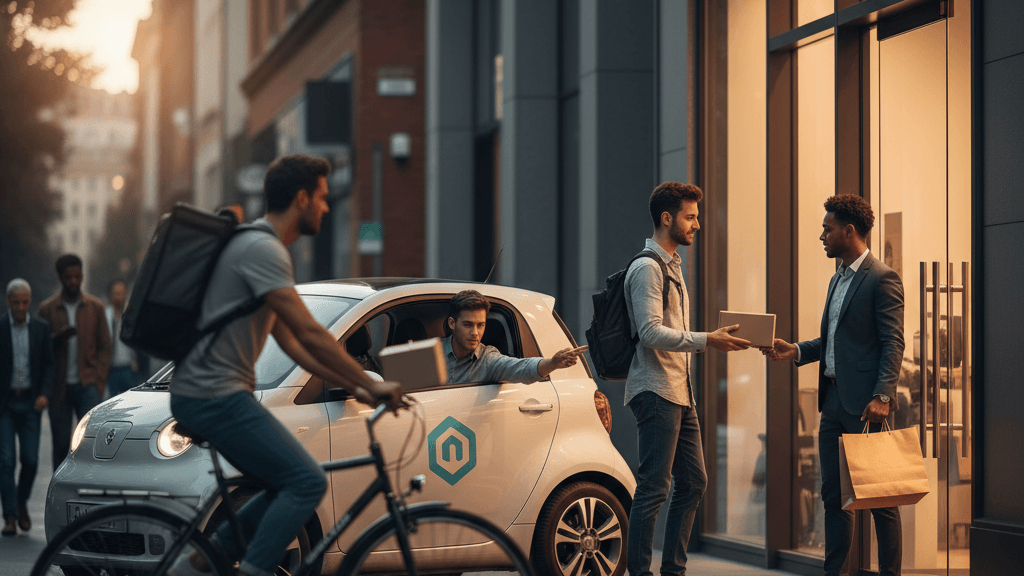 Rápida entrega de vehículos, destacando la rapidez y economía del servicio